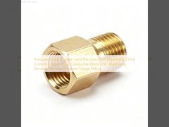 فشار سنج اتصال مسی ماشینکاری CNC دقیق چین خدمات ماشینکاری CNC بلوک رسانای آلیاژ مس سفارشی اتصالات فشار سنج دقیق